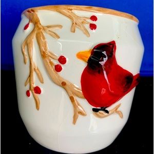 Red Cardinal Flower Pot.  Beautiful Color.  Great for plants!  Order today